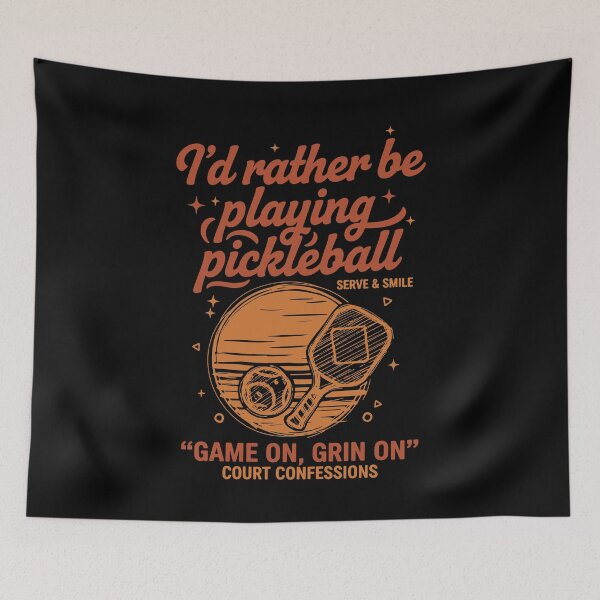 Item preview, Pickleball Id Rather Be Playing Funny Player Love designed and sold by LuminOrb.