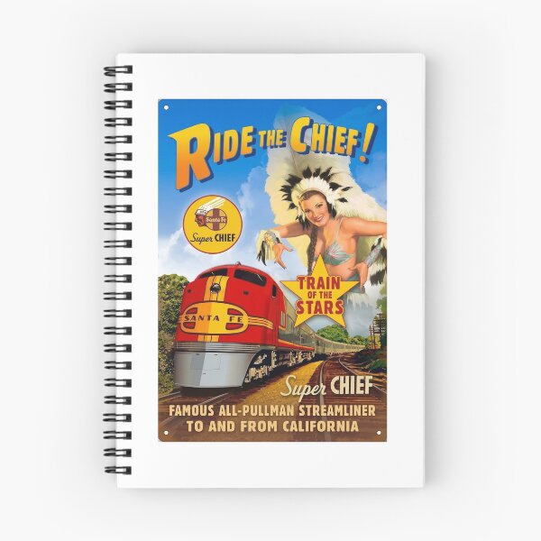 Item preview, Vintage Santa Fe Super Chief Streamliner Travel Poster Art designed and sold by CharlieDesings.