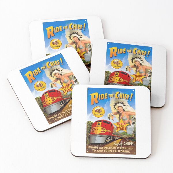 Item preview, Vintage Santa Fe Super Chief Streamliner Travel Poster Art designed and sold by CharlieDesings.