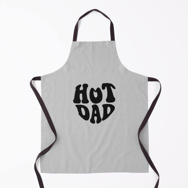 Item preview, Hot Dad Black Heart Wavy Typography designed and sold by WAMTEES.