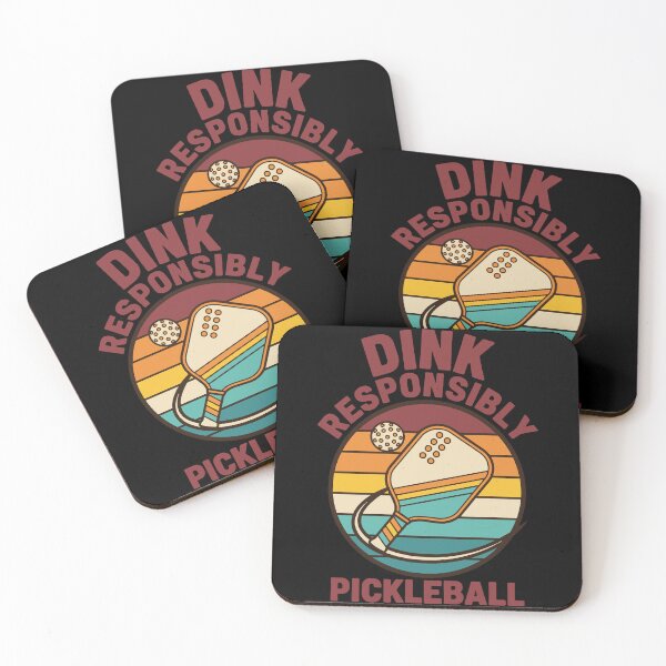 Item preview, Pickleball Dink Responsibly funny player pickle designed and sold by LuminOrb.