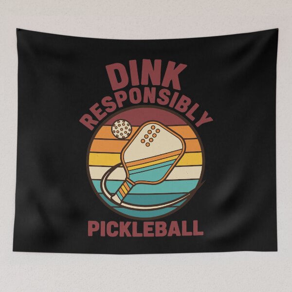Item preview, Pickleball Dink Responsibly funny player pickle designed and sold by LuminOrb.