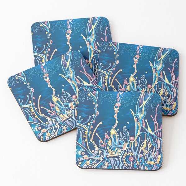 Item preview, Futuristic underwater biomechanical landscape designed and sold by LucianStanica.
