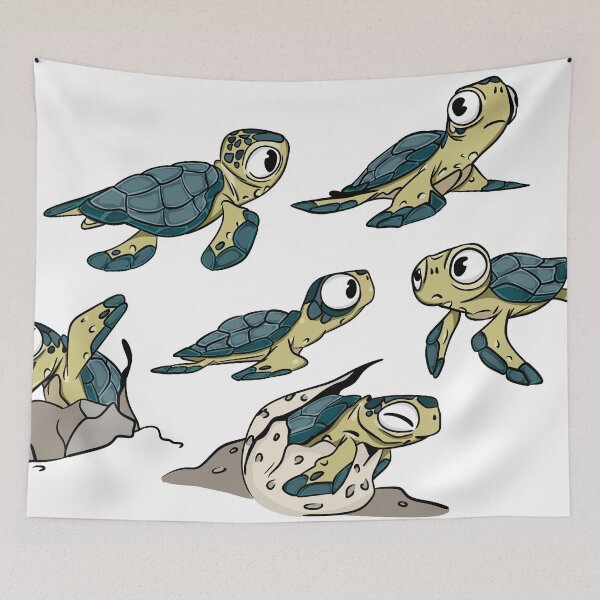 Item preview, Cute Baby Sea Turtle Hatchling Sticker Pack designed and sold by LYAN-STORE.