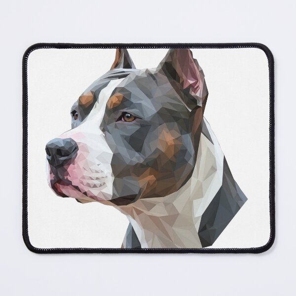 Item preview, Modern Geometric Pit Bull Terrier Portrait designed and sold by Lake & Loyal.