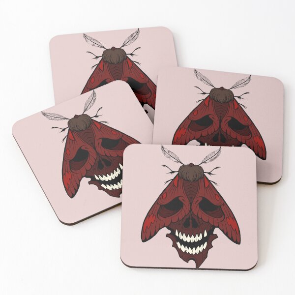 Item preview, Red moth tattoostyle designed and sold by Pamelarts.