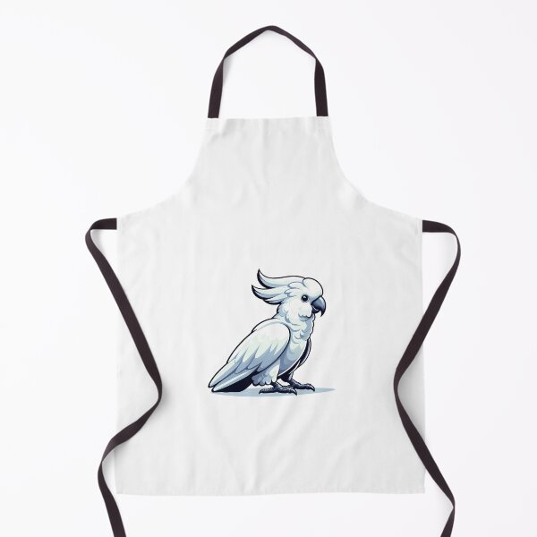Item preview, A beautifully illustrated white parrot with a distinctive crest sitting gracefully. designed and sold by cave-canvas.