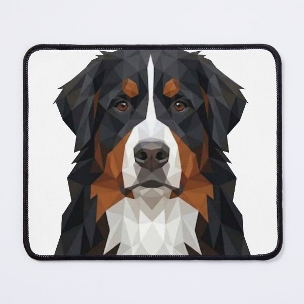 Item preview, Geometric Bernese Mountain Dog Portrait designed and sold by Lake & Loyal.