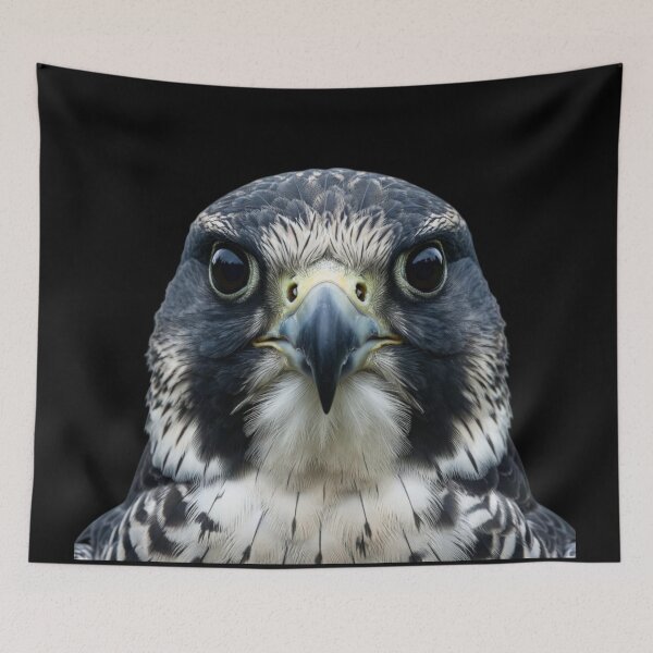 Item preview, Peregrine Falcon Portrait Realistic Dark Art designed and sold by Zippy Creation.