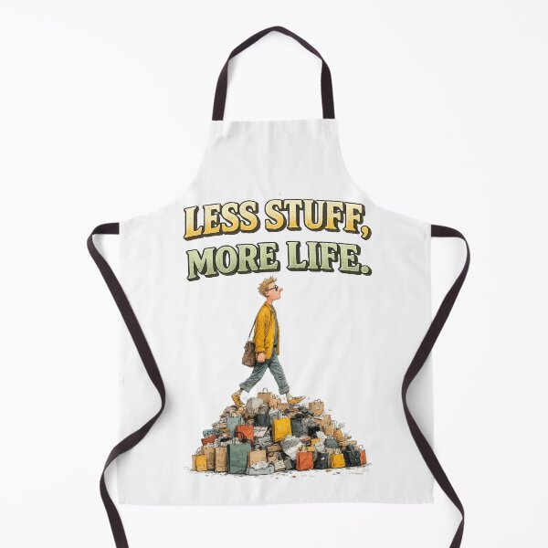 Item preview, Less Stuff More Life Minimalist Quote designed and sold by rocknrollstyles.