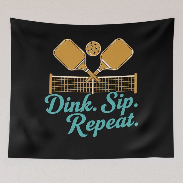 Artikelvorschau, Pickleball Lustiger Spieler Dink Sip Repeat Paddles entworfen und verkauft von LuminOrb.