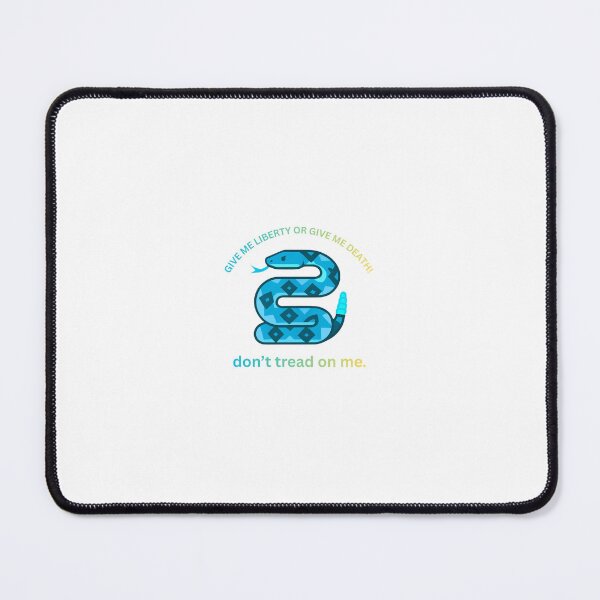 Item preview, Give me liberty or give me death! don't tread on me blue & gradient  designed and sold by uniquehockey.