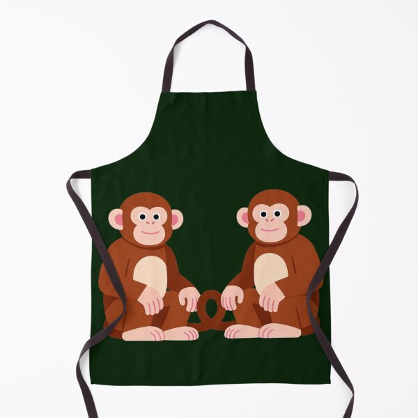 Item preview, Eternal Bond Monkey Friends - Cute Heart Tail Friendship & Love Illustration designed and sold by Yasmine Mohammed.