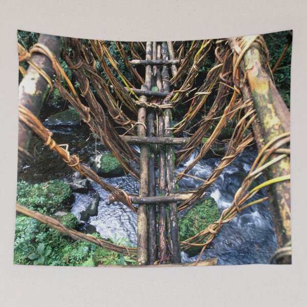 Item preview, Papua New Guinea Scary Jungle Bridge Over Rapids  designed and sold by DEC02.