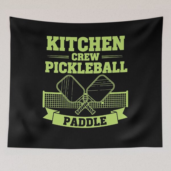 Item preview, Pickleball Kitchen Crew Paddle funny player pickle designed and sold by LuminOrb.