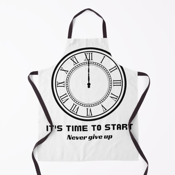 Item preview, it's time to start- never give up clock motivational Design designed and sold by Creativemery26.