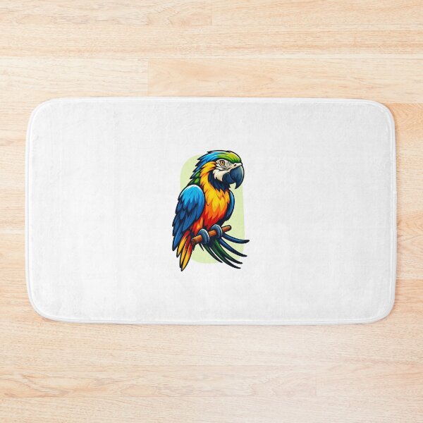 Item preview, Vibrant blue and yellow parrot perched on a branch, showcasing stunning plumage and intricate details. designed and sold by cave-canvas.