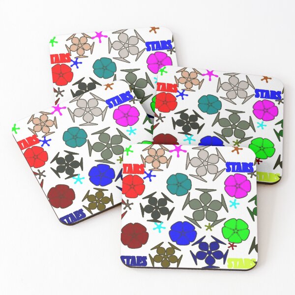 Item preview, seamless pattern with colorful flower and stars designed and sold by sadeek1021953Ss.