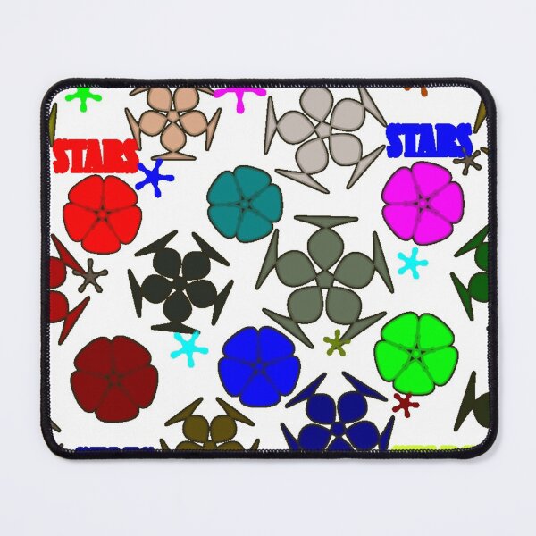 Item preview, seamless pattern with colorful flower and stars designed and sold by sadeek1021953Ss.