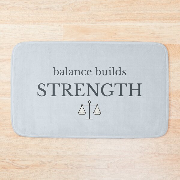 Item preview, Balance Builds Strength Minimalist Scale Design designed and sold by Minimalist Typography.