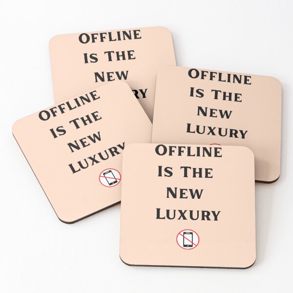 Item preview, Offline Is The New Luxury Minimal Quote designed and sold by DreamyDesignsByA.