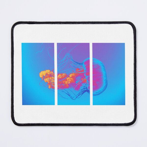 Item preview, Floating Jellyfish, Vivid (Triptych) designed and sold by MariaHype.