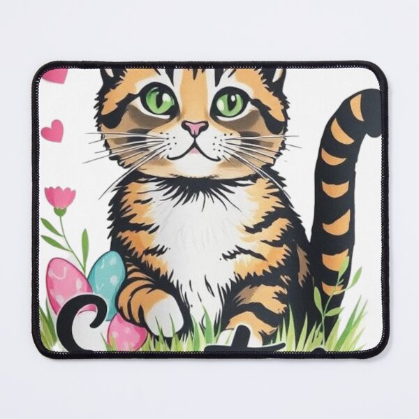 Item preview, Cat Easter Cute with Colorful Eggs designed and sold by Sweet Dreams & Fantasia.