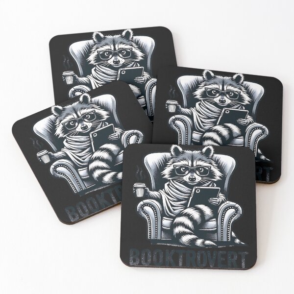 Item preview, Funny Raccoon Booktrovert Reading Introvert Book Lover designed and sold by Testarossi Designs.