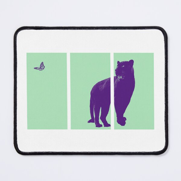 Item preview, Panther and Butterfly, Minty (Triptych) designed and sold by MariaHype.