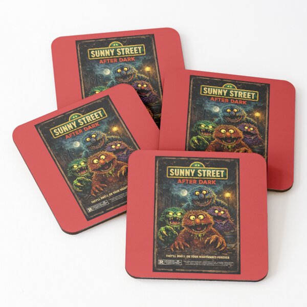 Item preview, Sunny Street After Dark Retro Horror Monster Movie Poster Parody Shirt designed and sold by GhostDawgs.
