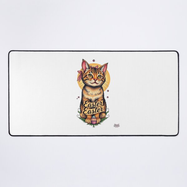 Item preview, Cat Easter Cute with Colorful Eggs designed and sold by Sweet Dreams & Fantasia.