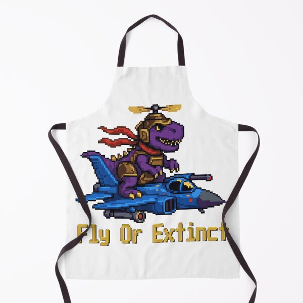 Item preview, Fly Or Extinct - Retro Pixel Art T-Rex Fighter Jet designed and sold by AmazingEG.