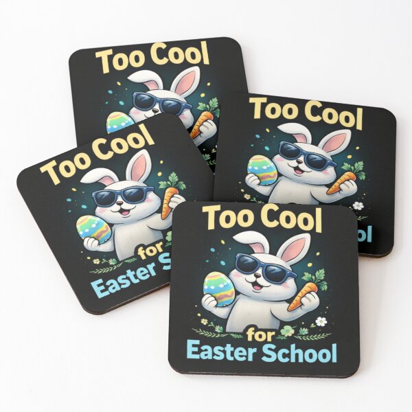 Item preview, Too Cool For Easter School Funny Easter Bunny Cute Easter Kids Design designed and sold by bloomandbeads.eu.