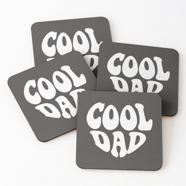 Item preview, Cool Dad White Heart Wavy Typography designed and sold by WAMTEES.
