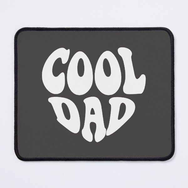 Item preview, Cool Dad White Heart Wavy Typography designed and sold by WAMTEES.