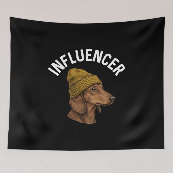 Item preview, Dog Daschund Hip Influencer Funny Doxie Humor Dogs Lover Gift Hipster Birthday designed and sold by DogLover332.