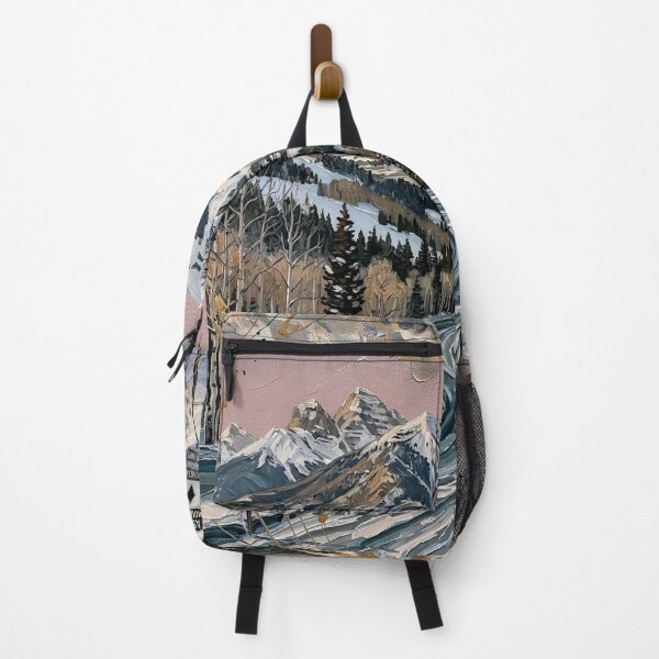 Item preview, Snowy Mountain Road Scenic Winter Landscape designed and sold by Meteor Destroyer.