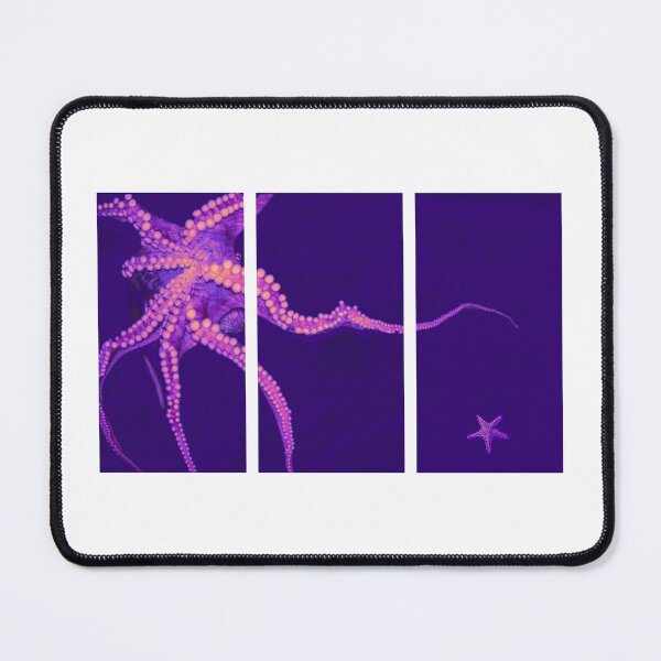 Item preview, Octopus and Starfish, Purple (Triptych) designed and sold by MariaHype.
