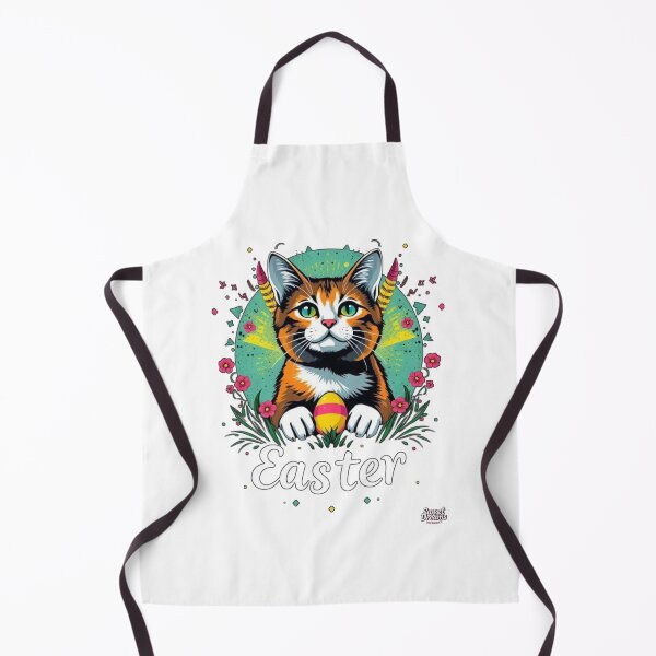 Item preview, Cat Easter Cute with Colorful Eggs designed and sold by Sweet Dreams & Fantasia.