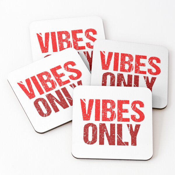 Item preview, Vibes Only, Red Grunge Typography designed and sold by Memes N Lore .