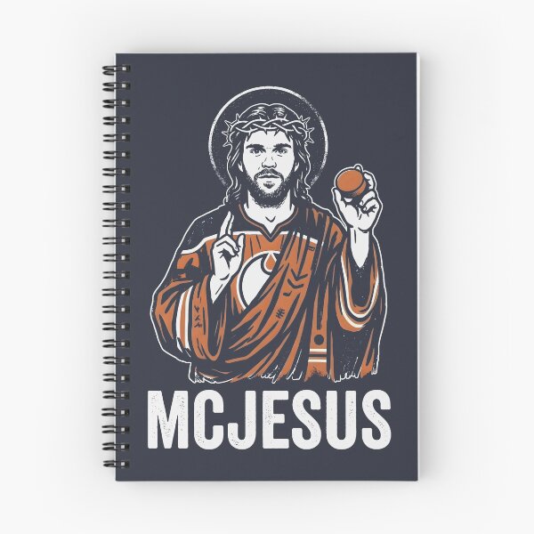 Item preview, McJesus Edmonton Hockey Savior Funny  designed and sold by HowToCanadian.