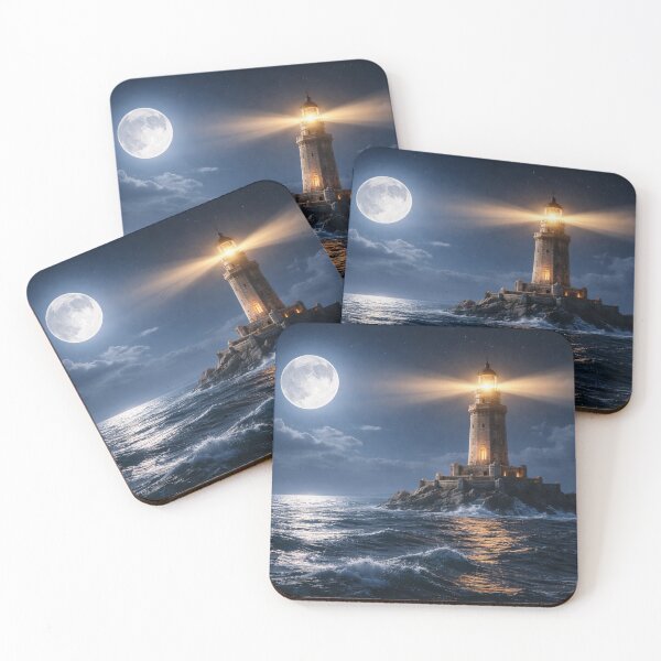 Item preview, Lonely Lighthouse Under the Moon designed and sold by JuViRo.