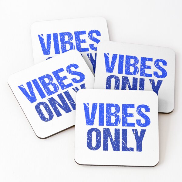 Item preview, Vibes Only, Blue Grunge Typography designed and sold by Memes N Lore .