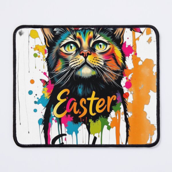 Item preview, Cat Easter Cute with Colorful Eggs designed and sold by Sweet Dreams & Fantasia.