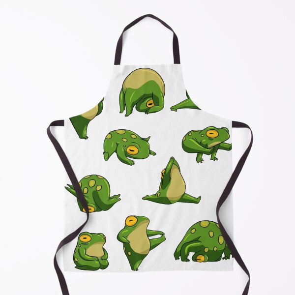 Item preview, Funny Yoga Frog Poses Sticker Pack - Green Zen Toad designed and sold by LYAN-STORE.