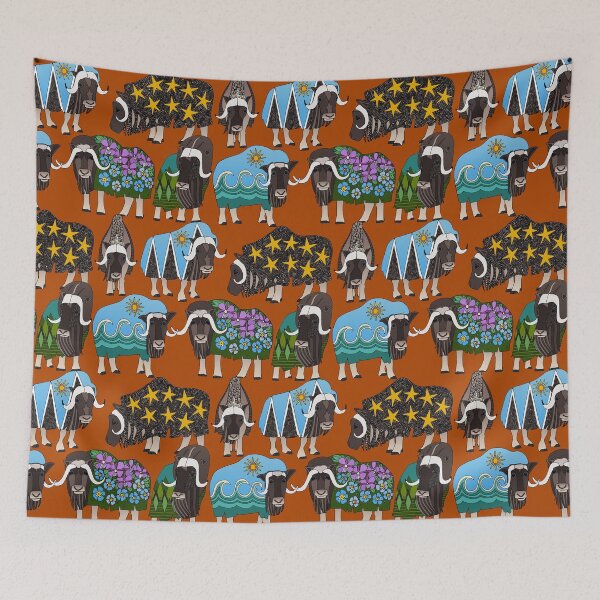 Item preview, Alaskan musk ox rust designed and sold by scrummy.