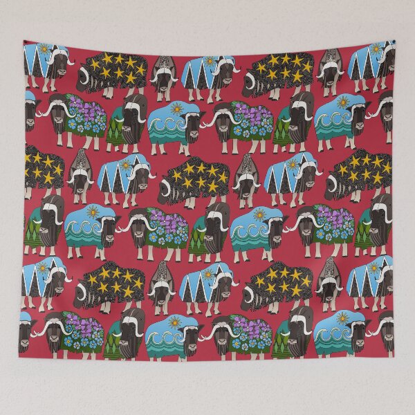 Item preview, Alaskan musk ox red designed and sold by scrummy.