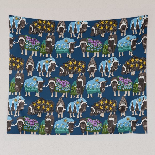 Item preview, Alaskan musk ox blue designed and sold by scrummy.