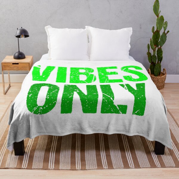 Item preview, Vibes Only, Green Grunge Typography designed and sold by Memes N Lore .