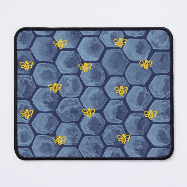 Item preview, Bees and Blue Honeycomb designed and sold by ArmyOfOctopi.